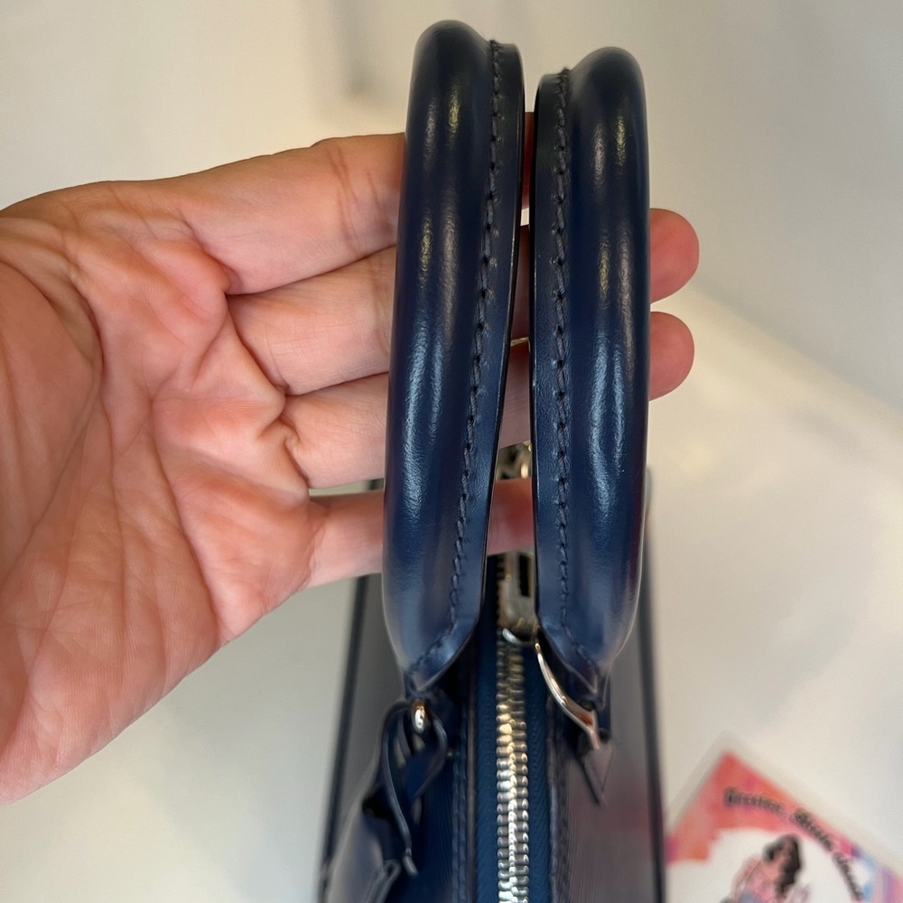🎀LOUIS VUITTON Indigo Epi Leather Alma BB Bag - Picture 14 of 15